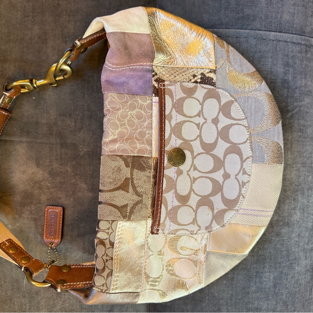 Coach Patchwork Shoulder Bag Y2K